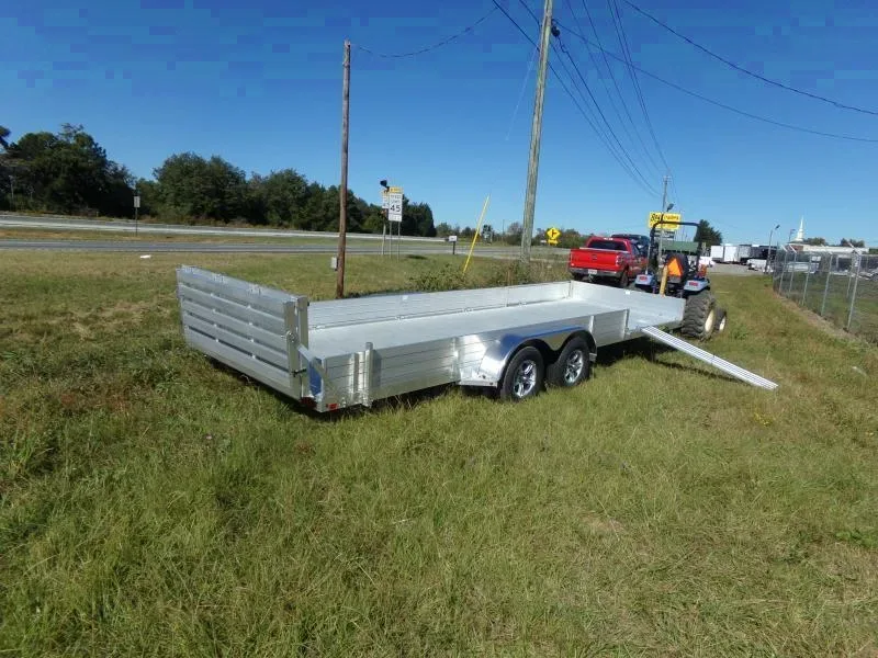 2025 Aluma 8.5x18 Side Load Aluminum ATV Trailer