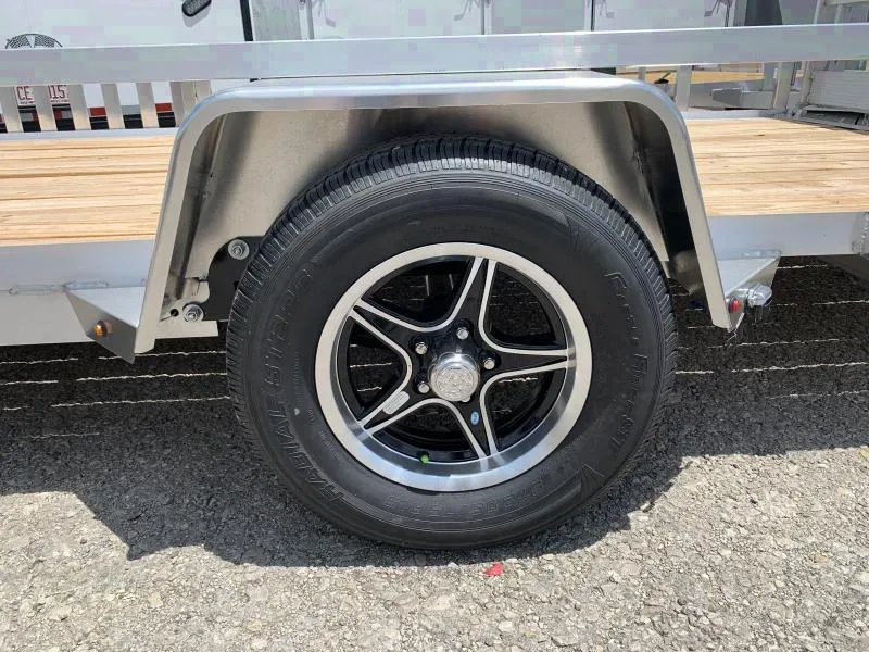 2025 Sure-Trac 7x14 Aluminum Tube Top ATV Trailer - Single Axle
