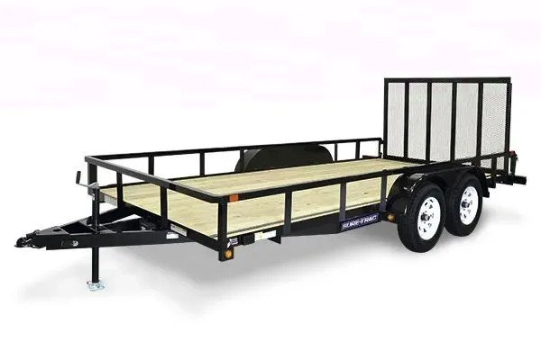 14ft TA Black ATV Trailer w/Ramp