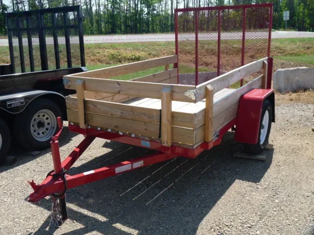 8ft Red Open ATV/ Utility Trailer
