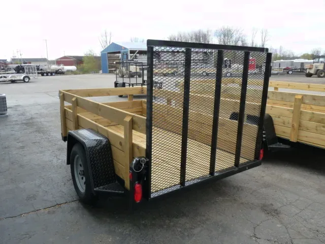 8ft Open Utility Trailer w/Removable Sides