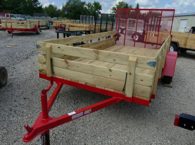 12ft Red ATV Motorcycle Landscape Utility Trailer