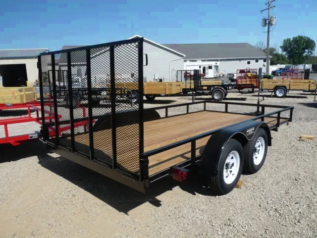 14ft Steel Frame Wood Deck Utiltiy Trailer