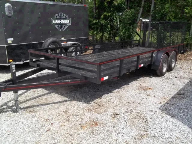ATV trailer 82x20 tandem axle fourwheeler utility LED