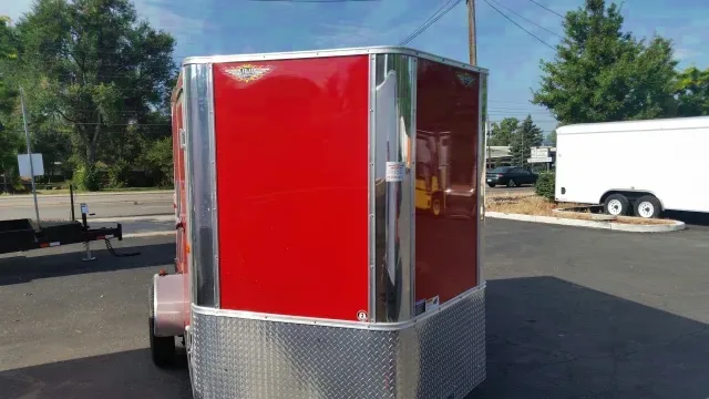 10ft Red V-Nose Cargo/ATV Trailer