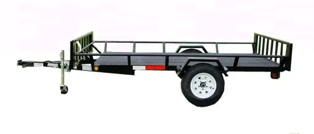 BLACK 8FT MESH ATV TRAILER