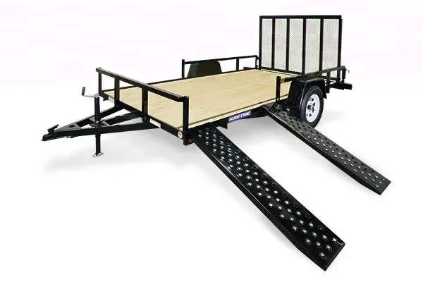 Bumper Pull 12ft  ATV Trailer w/Side Ramps