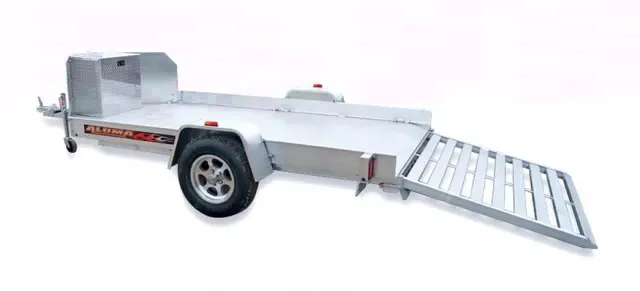 12 ft Aluminum ATV Trailer w/LED Lights