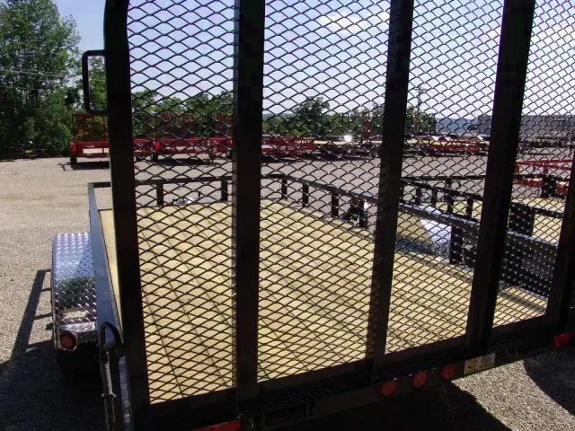 12ft Black ATV Trailer w/Removable Side Ramps