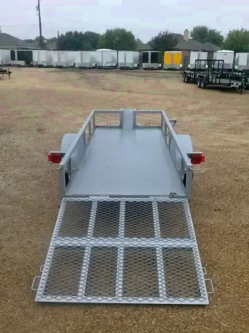 Steel 10ft Silver ATV Trailer