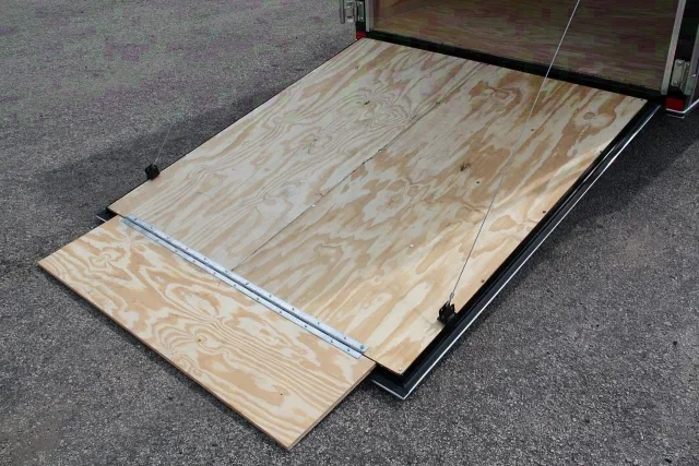 Two Tone 12FT Flat Front ATV Trailer