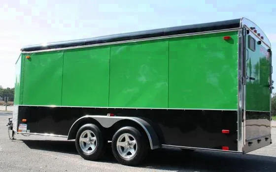 21FT GREEN ATV/SNOW/MOTO HAULER