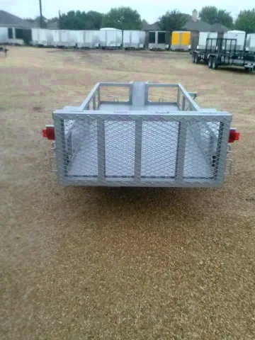 10ft Silver Open ATV/ Motorcycle Trailer