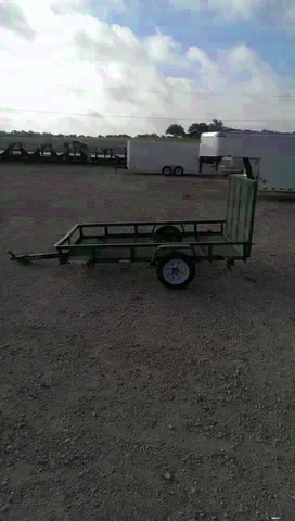 Black SA 8ft Mesh Deck ATV/Utility Trailer
