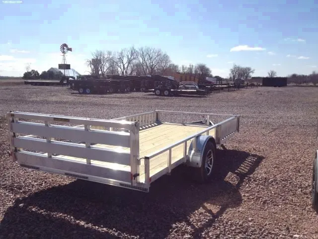 14ft ATV Trailer w/Side Ramps and Bi-Fold Rear Ramp