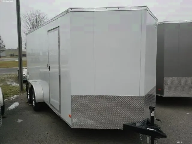 16ft Enclosed ATV Trailer w/Wheel Chock