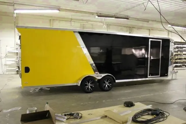 29ft Two Tone Snow/ATV All Purpose Trailer w/Tie Downs