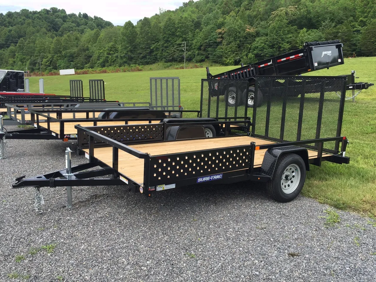 12ft ATV Trailer w/Fold Flat Ramp Gate