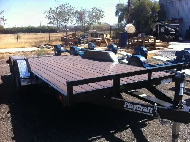 16FT OPEN CAR/UTV/ATV WITH 5200LB AXLES
