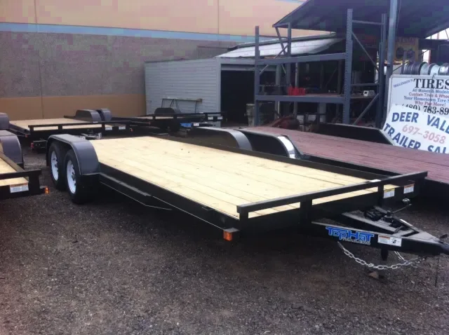 20FT Open Car Hauler - Wood Decking