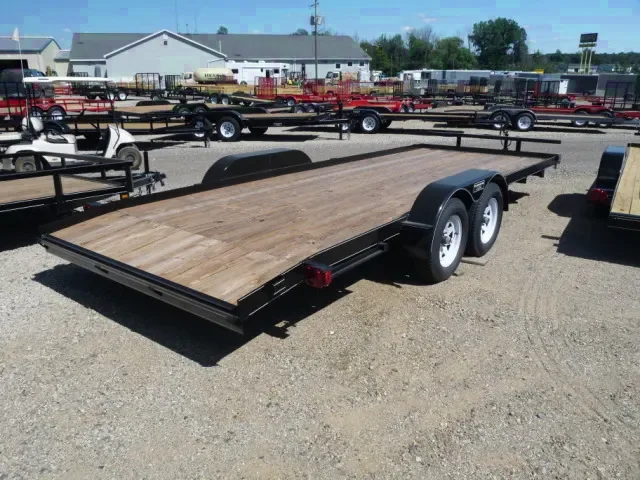 20ft open car hauler with spare tire
