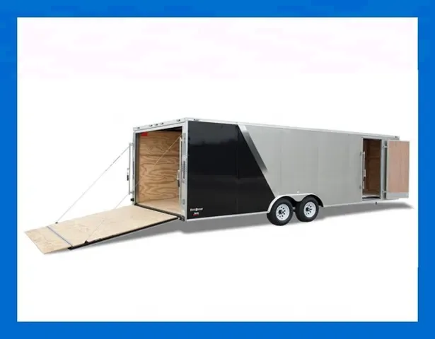 20ft TA CAR HAULER TWO TONE- GREY AND SILVER