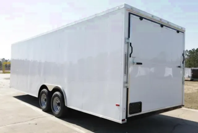20FT  T/A Car/Racing Trailer - WHITE 5200# AXLE