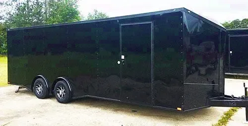 BLACKOU 24FT V-NOSE CAR HAULER