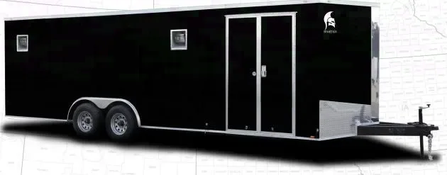 26ft T/A Car/Racing Trailer - BLACK V-NOSE