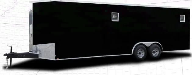 28FT T/A Car/Racing Trailer - BLACK