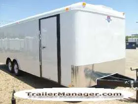 24ft  Car Carrier with 2-7000lb Axles WHITE With Ramp