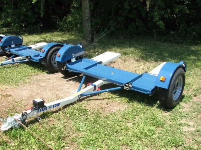 Blue and White Car Dolly