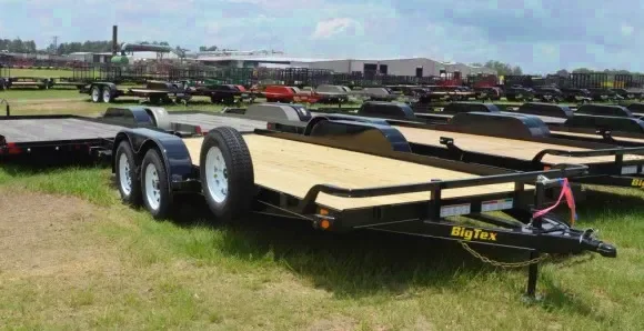 16ft Tandem Axle Car Hauler-Black Steel Frame