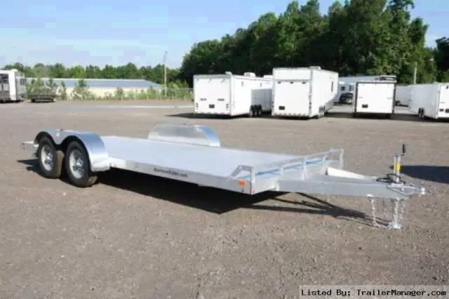 18ft Silver Open Car Hauler