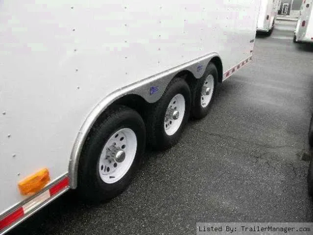 36FT WHITE GN ENCLOSED W/RAMP DOOR