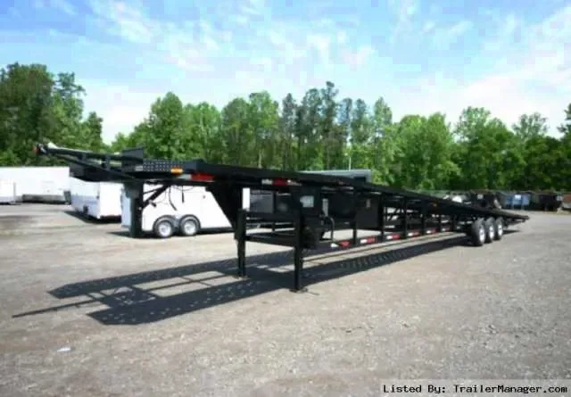 BLACK STEEL 50FT 3 CAR HAULER 3-7000LB AXLES
