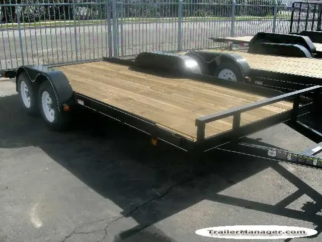 18ft Steel Deck Car Hauler with Ramps