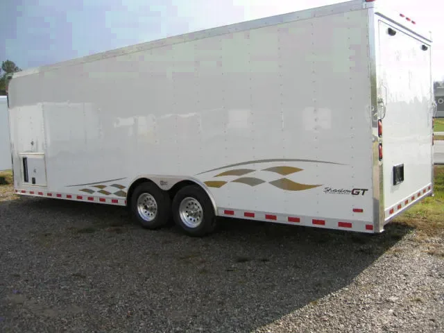 24ft Enclosed Auto Trailer w/Ramp Door