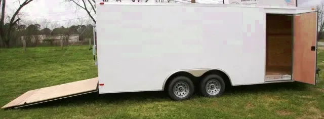 20ft car hauler White Electric Brakes