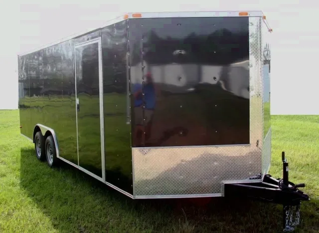 Car Hauler Black, V-Nose, 20ft