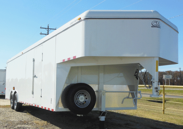 WHITE 48FT RACE TRAILER - LOADED