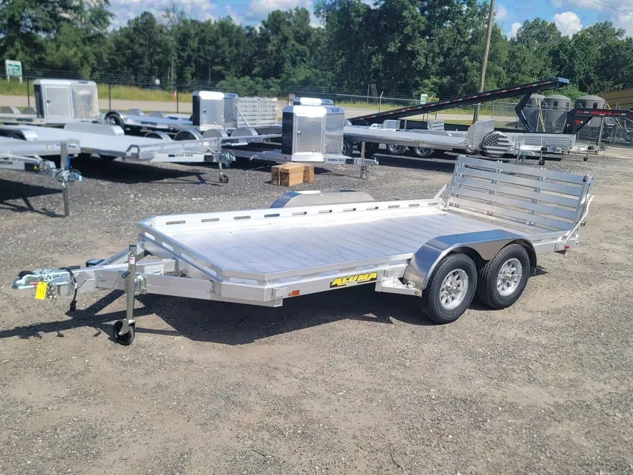 Aluminum 2026 6.5X14 Aluma 7814 18 ft carhauler aluminum trailer atv utv motor cycle -alum7814bt-312781 6.5 ft. x14 ft.