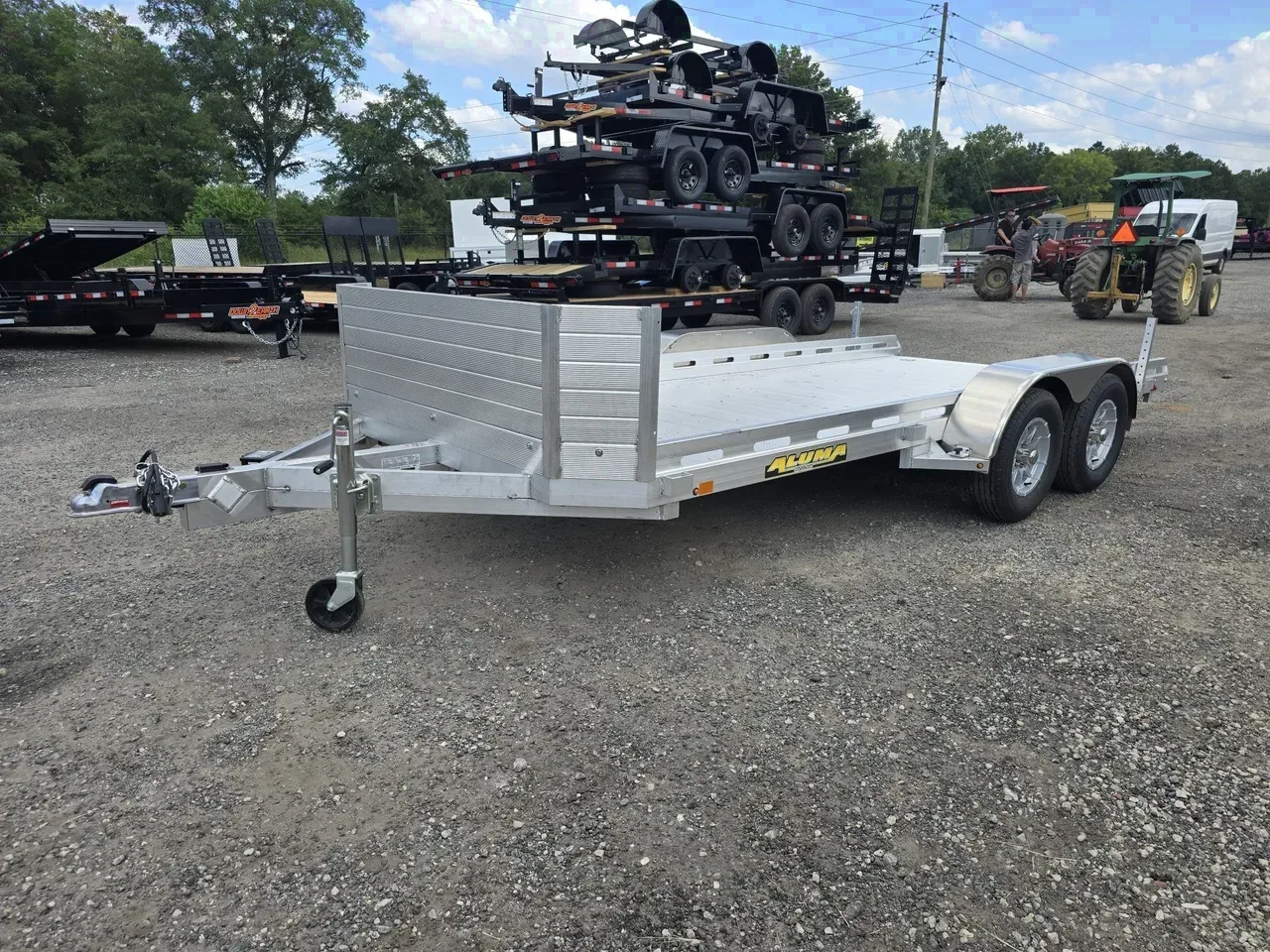 Aluminum 2026 6.50X16 Aluma 7816 TA Aluminum Carhauler Trailer -alum7816R-308768 6.50 ft. x16 ft.