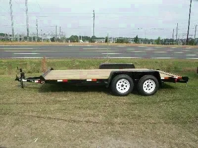 2025 Down 2 Earth 18' Car Hauler with Wood Deck