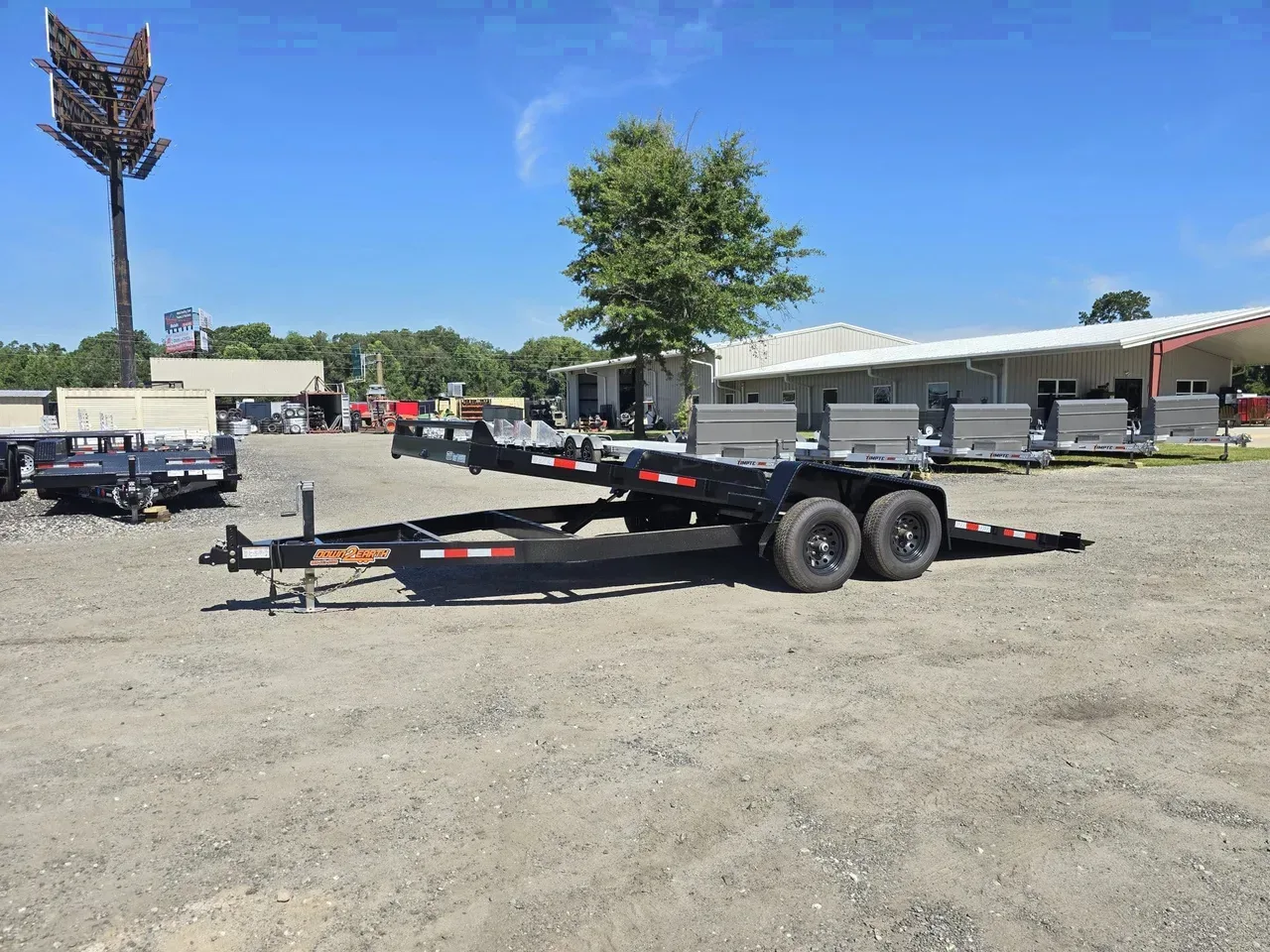 Car Hauler Trailer 2026 6.83X20 Down 2 Earth Trailers 7X20 10K Gravity Tilt Car hauler Wood Deck Trailer -DTE8220GT-129994 6.83 ft. x20 ft.