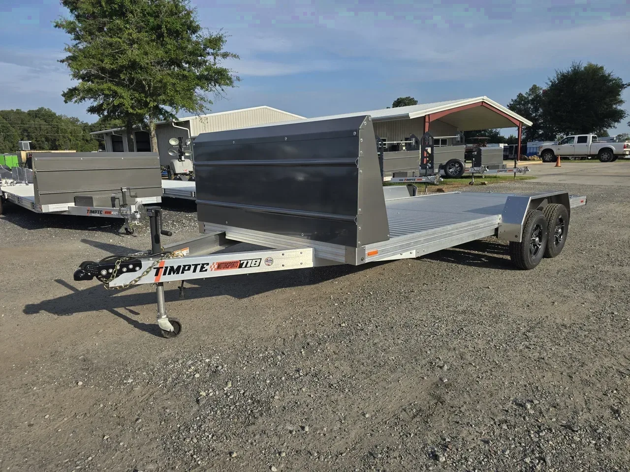 Aluminum 2026 7X18 Timpte 718 7K Aluminum Car Hauler With Ramps