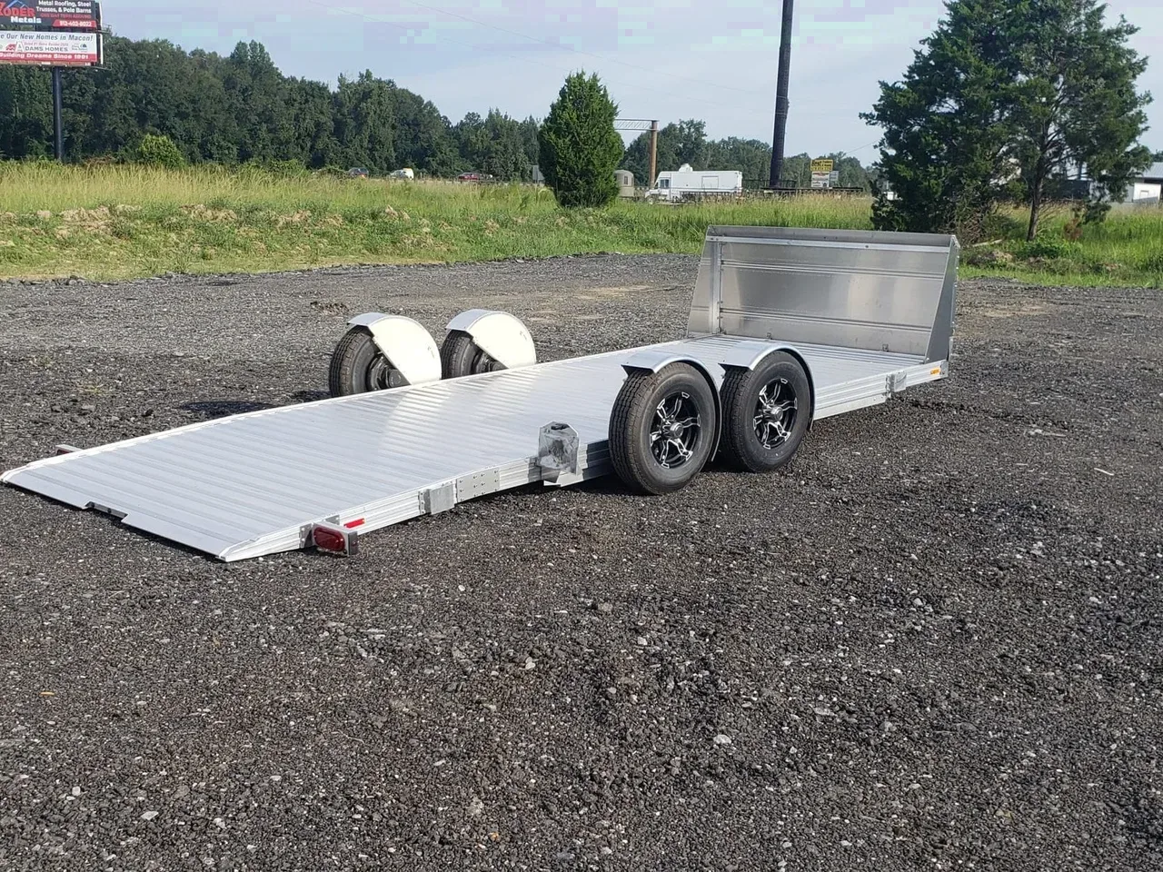 Aluminum 2026 7X20 Timpte 7X20 HD drop deck low profile carhauler trailer ground load -Alum8220-TIMPTE1020TSEZ-003638 7 ft. x20 ft.