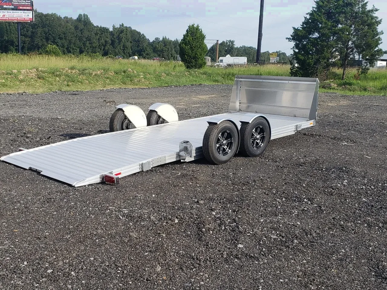 Aluminum 2026 7X20 Timpte 7X20 HD drop deck low profile carhauler trailer ground load -Alum8220-TIMPTE1020TSEZ-003580 7 ft. x20 ft.