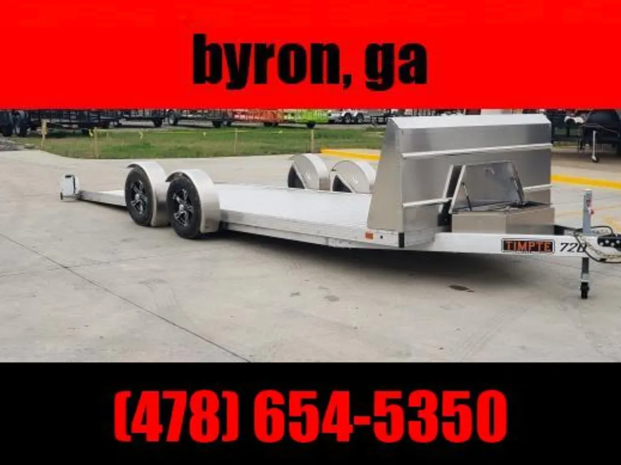 Aluminum 2026 7X20 Timpte 7X20 7K drop deck low profile carhauler trailer ground load -alum8220-TIMPTE720TSEZ-003435 7 ft. x20 ft.