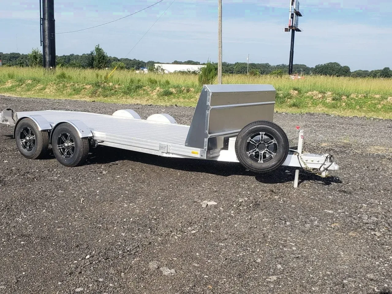 Aluminum 2026 7X20 Timpte 7X20 HD drop deck low profile carhauler trailer ground load -Alum8220-TIMPTE1020TSEZ-003234 7 ft. x20 ft.